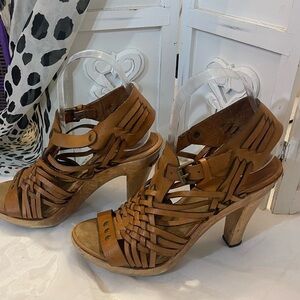 Michael Michael Kors Brown Gladiator Heels
